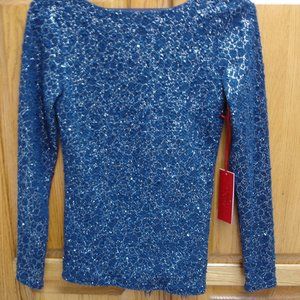 NEW WOMEN'S JENNIFER LOPEZ TEXTURED KNIT SWEATER/BLOUSE XS